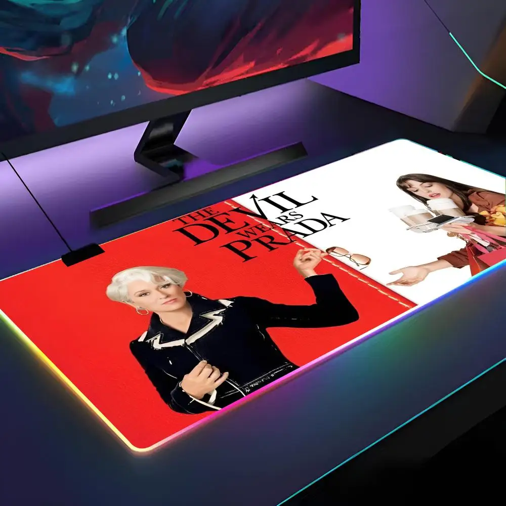 The D-Devil Wears P-PradaS Mouse Pad RGB Backlit Mouse Pad Laptop Mouse Pad Laptop Gamer Computer Desk Gaming Accessories
The D-Devil Wears P-PradaS Mouse Pad RGB Backlit Mouse Pad Laptop Mouse Pad Laptop Gamer Computer Desk Gaming Accessories