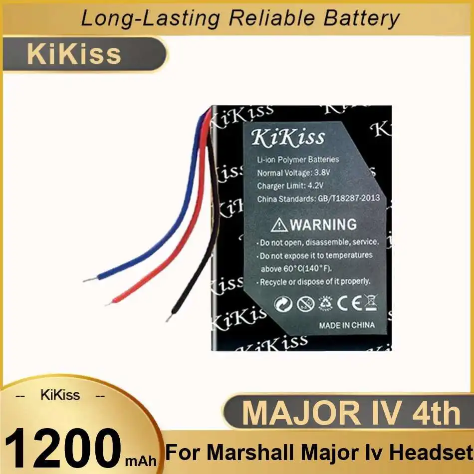 Для гарнитуры Marshall Major IV 4-го поколения, беспроводные наушники, аккумулятор, долговечная работа, надежная мощность 1200 мАч
Для гарнитуры Marshall Major IV 4-го поколения, беспроводные наушники, аккумулятор, долговечная работа, надежная мощность 1200 мАч