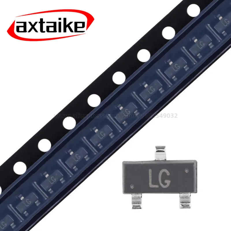 100PCS Transistors SMD 2SC2712 Marking: LG SOT-23 2SC2712-GR,LF 50V 150mA 150mW NPN
100PCS Transistors SMD 2SC2712 Marking: LG SOT-23 2SC2712-GR,LF 50V 150mA 150mW NPN