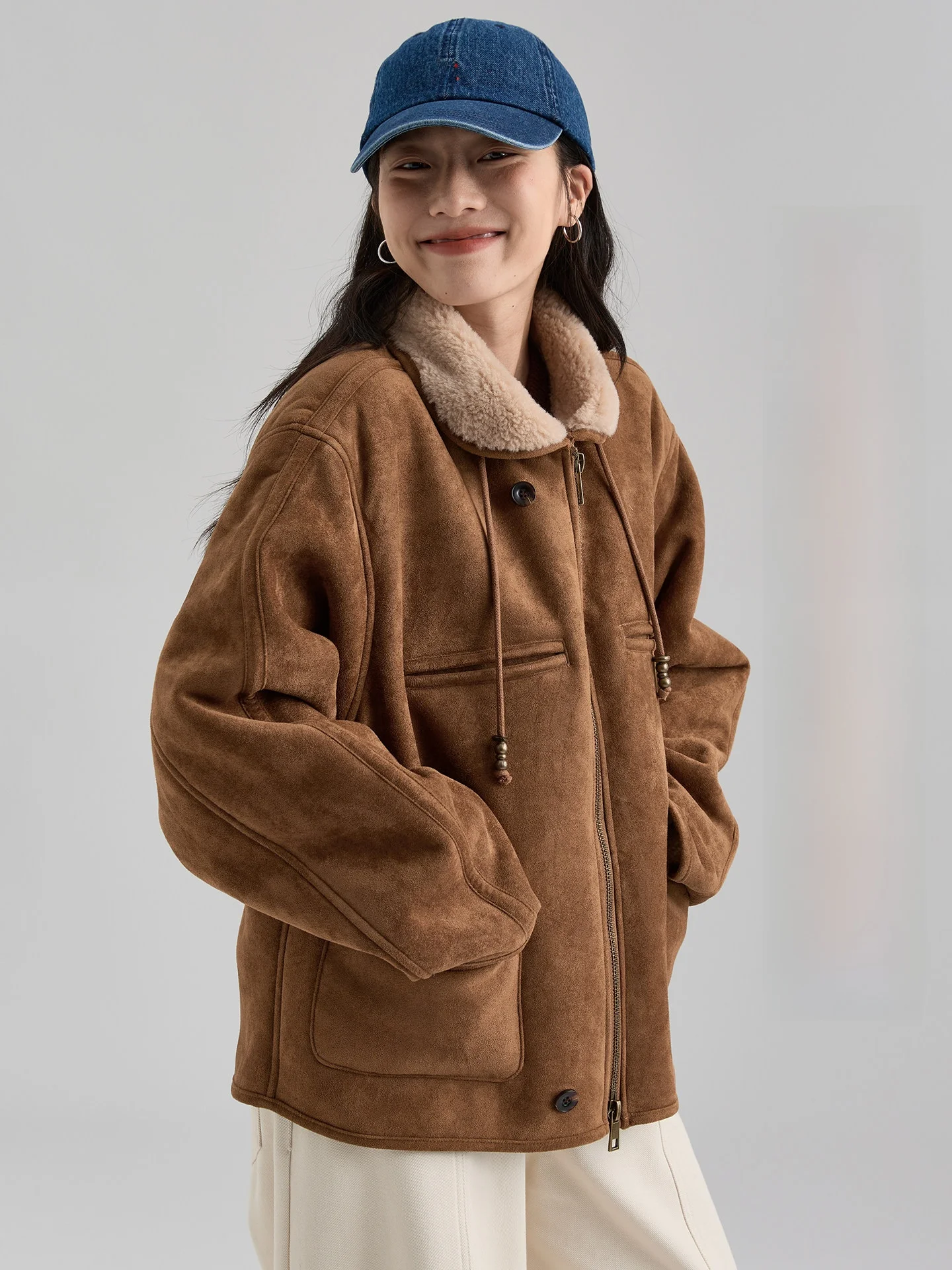 Dwind2025 Women's Loose Fur And Leather Jaet Lamb Fur Simulation Warm Top Coat Commute Sle Long Sve Zipper Closure
Dwind2025 Women's Loose Fur And Leather Jaet Lamb Fur Simulation Warm Top Coat Commute Sle Long Sve Zipper Closure