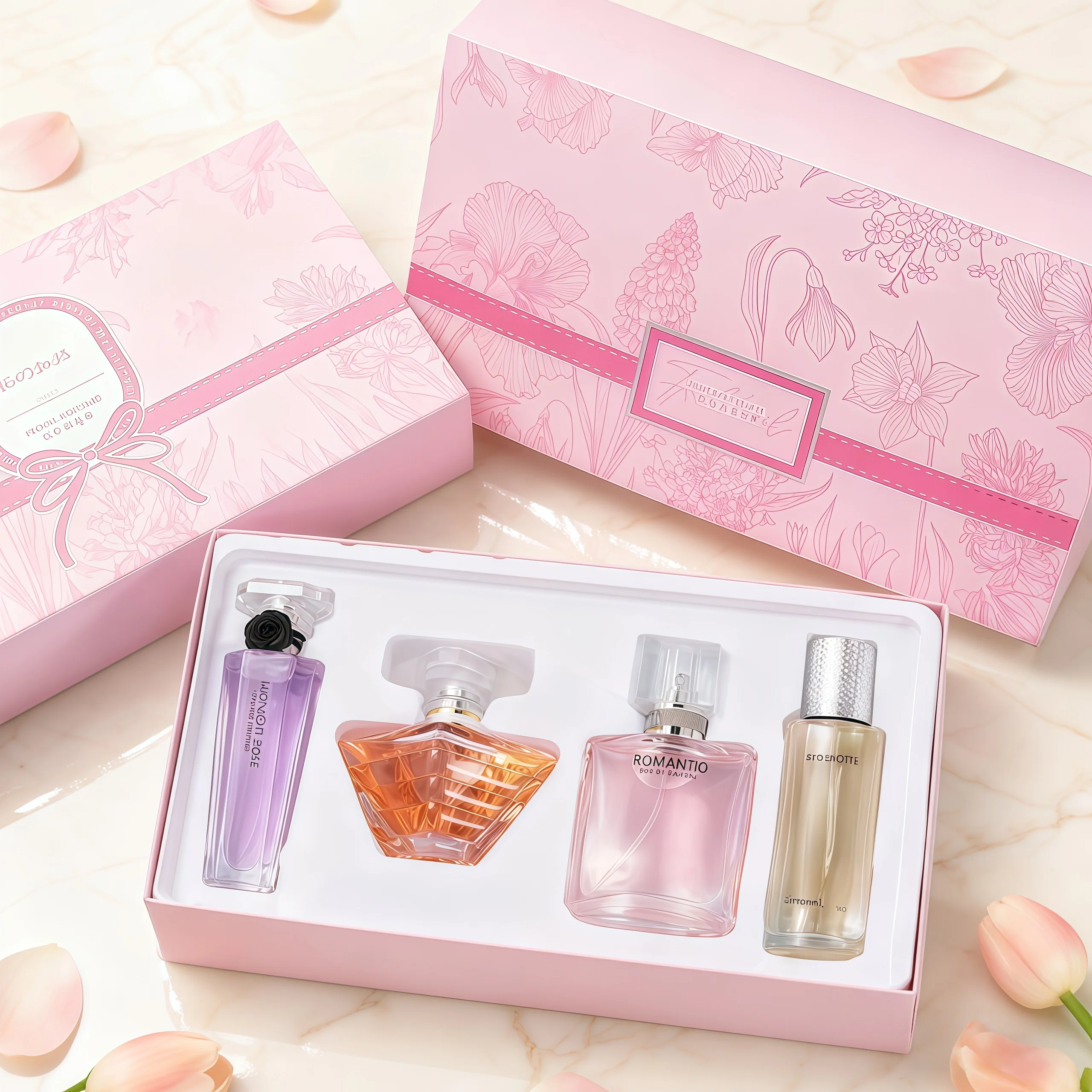 Бренд для женщин 105 мл Eau De Parfum Perfume Mujer Lasting Floral Scent Fragrance Spray Роскошная подарочная коробка 4 шт. Набор оригиналов для женщин
Бренд для женщин 105 мл Eau De Parfum Perfume Mujer Lasting Floral Scent Fragrance Spray Роскошная подарочная коробка 4 шт. Набор оригиналов для женщин