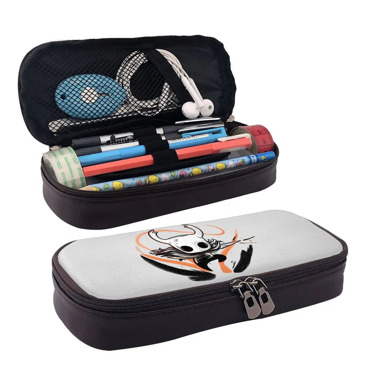 Hallownest Coffee Emblem Hollow Knight Silksong Leather Pencil Case for Pen Box Pencil Bag Stationery Supplies Pen Holder Bag
Hallownest Coffee Emblem Hollow Knight Silksong Leather Pencil Case for Pen Box Pencil Bag Stationery Supplies Pen Holder Bag