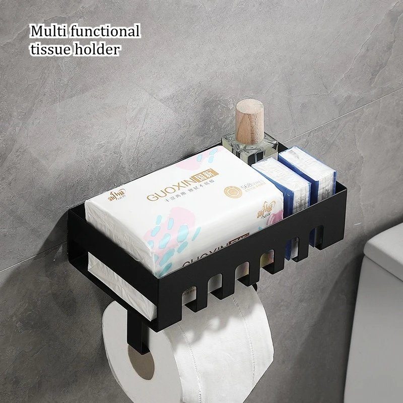 Держатель для туалетной бумаги, настенная полка для хранения туалетной бумаги в ванной комнате
Держатель для туалетной бумаги, настенная полка для хранения туалетной бумаги в ванной комнате