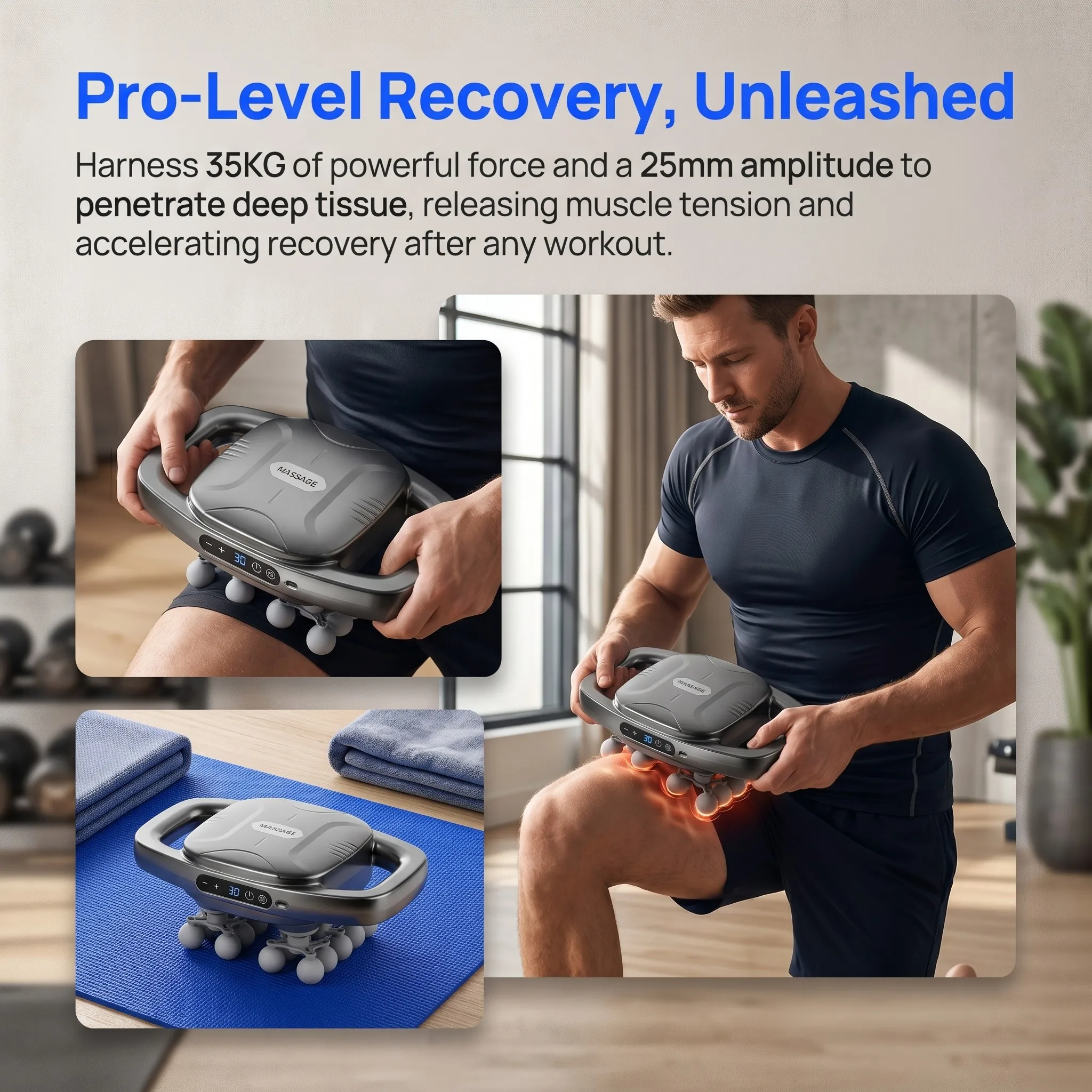 Professional 16 Heads Fascia Massage Gun Cordless Handheld Deep Muscle Massage For Gym Home Office Use
Professional 16 Heads Fascia Massage Gun Cordless Handheld Deep Muscle Massage For Gym Home Office Use