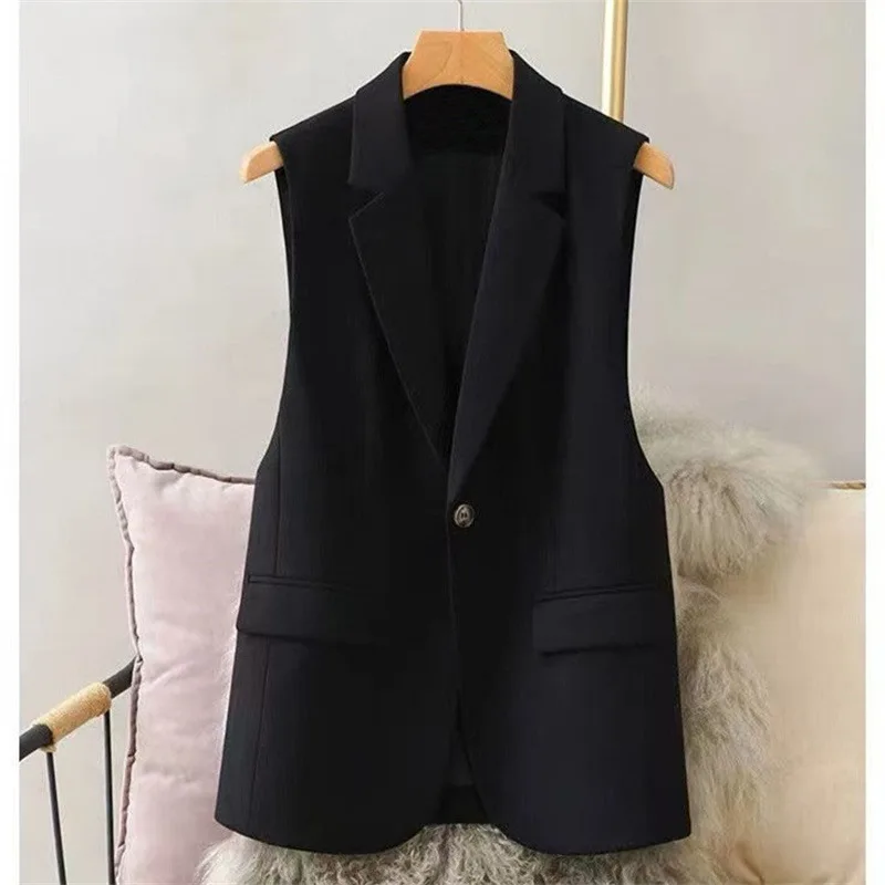 Women's Fashion Suit Vest New 2026 Mid-Length Spring Autumn Casual Vests Coats Suit Jacket Sleeveless Women's Blazer Waistcoat
Women's Fashion Suit Vest New 2026 Mid-Length Spring Autumn Casual Vests Coats Suit Jacket Sleeveless Women's Blazer Waistcoat