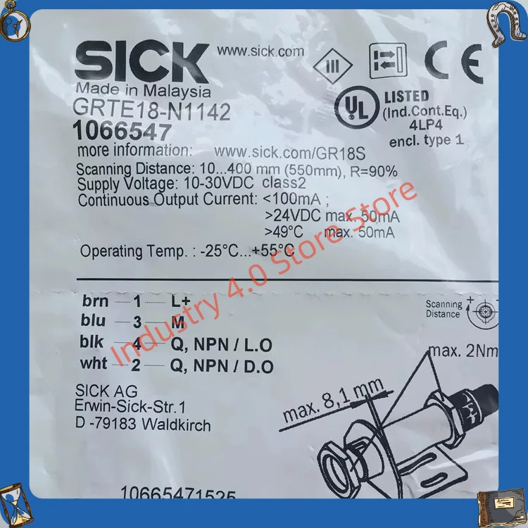 GRTE18-N1142 GRTE18-P1142 New original photoelectric switch GRTE18-N1162
GRTE18-N1142 GRTE18-P1142 New original photoelectric switch GRTE18-N1162