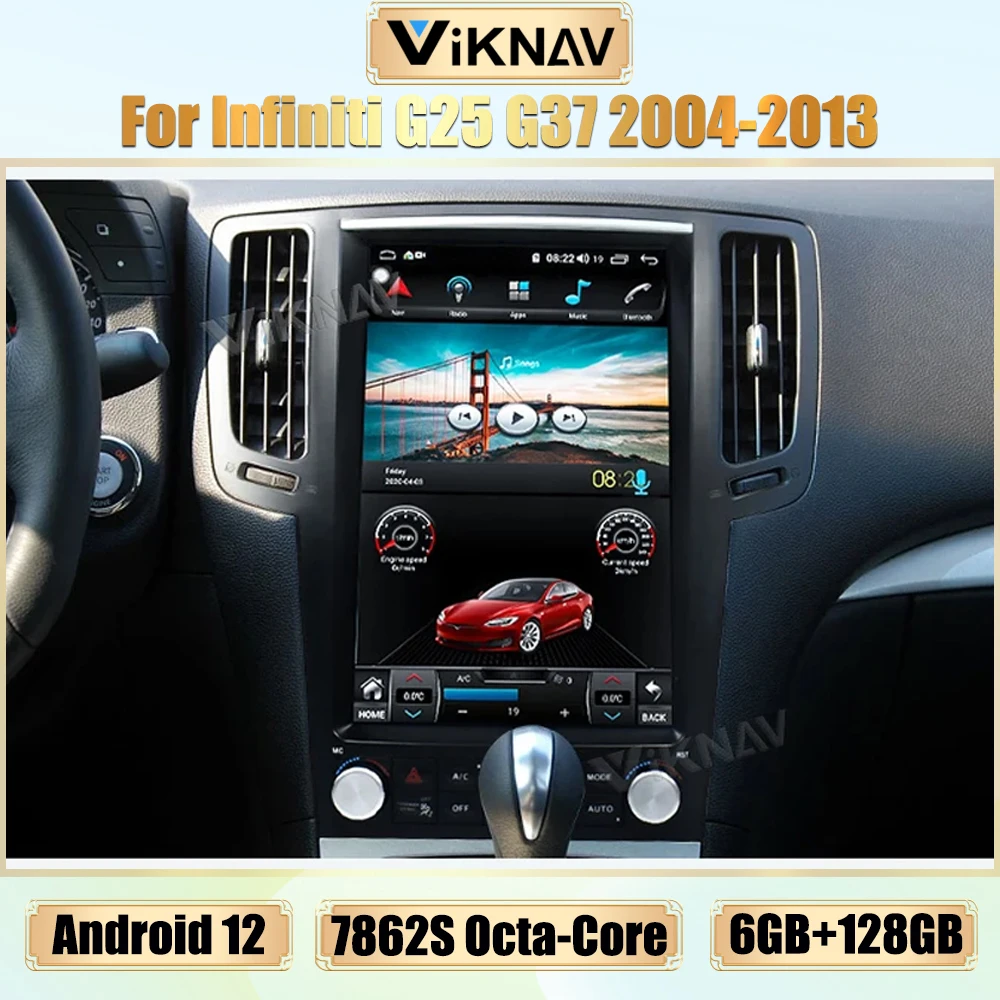 Android 12 Car Radio For Infiniti G25 G37 2004-2013 Carplay Multimedia Player GPS Navigation 12.1 Inch Touch Screen Head Unit
Android 12 Car Radio For Infiniti G25 G37 2004-2013 Carplay Multimedia Player GPS Navigation 12.1 Inch Touch Screen Head Unit