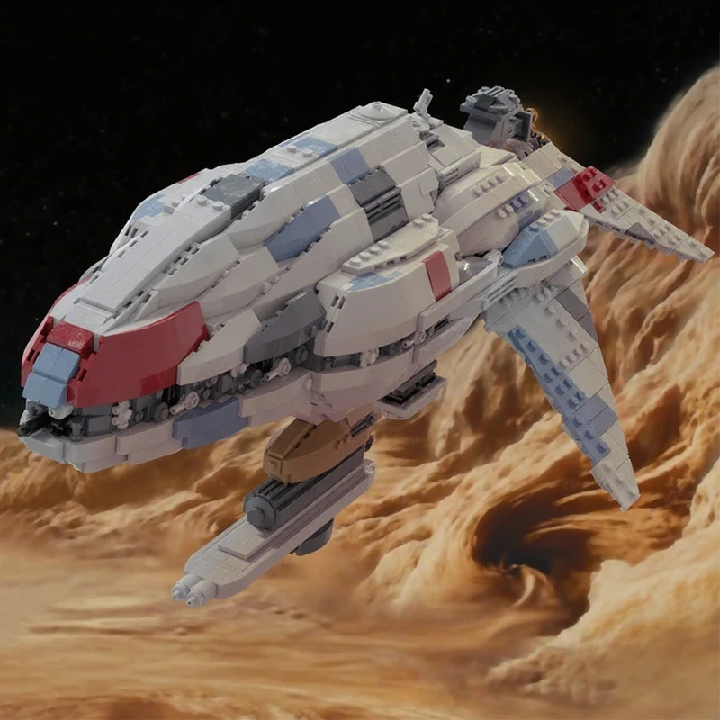NEW 1787PCS MOC Space Battle Assault Frigate Mark Ii Model DIY Creative Ideas Building Blocks Birthday Gift Display Collectible
NEW 1787PCS MOC Space Battle Assault Frigate Mark Ii Model DIY Creative Ideas Building Blocks Birthday Gift Display Collectible