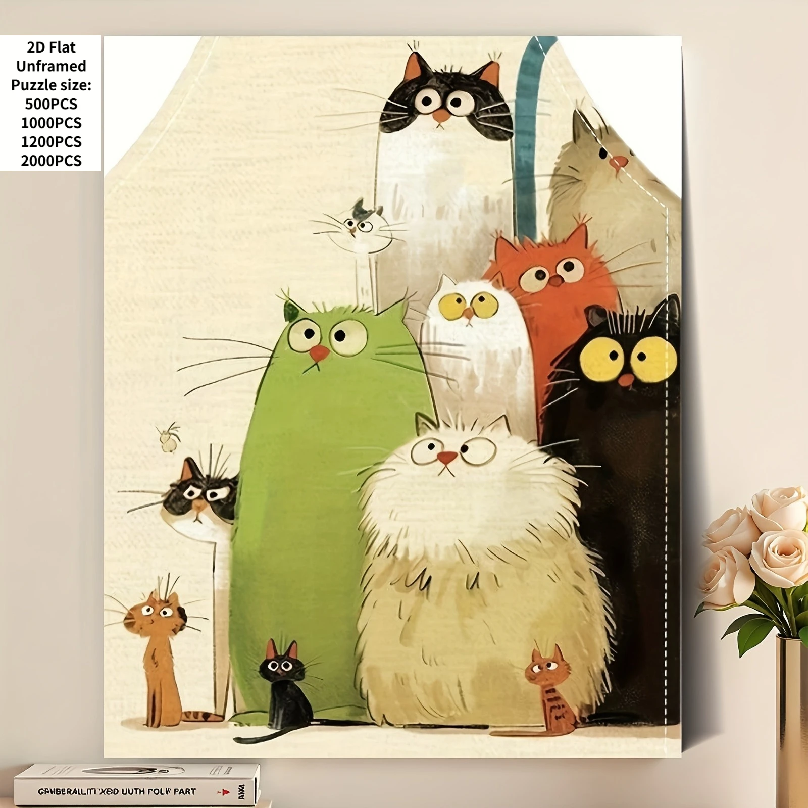 500 PCS Jigsaw Puzzle Cute Cartoon Cat Puzzles, Perfect for DIY Creative Fun with Family,Gift ,teasing Toy
500 PCS Jigsaw Puzzle Cute Cartoon Cat Puzzles, Perfect for DIY Creative Fun with Family,Gift ,teasing Toy