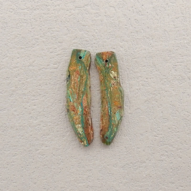 Серьги-бусины из натурального камня с синим опалом, натуральный самородок, уникальные 32x9x3 мм, 2,8 г
Серьги-бусины из натурального камня с синим опалом, натуральный самородок, уникальные 32x9x3 мм, 2,8 г