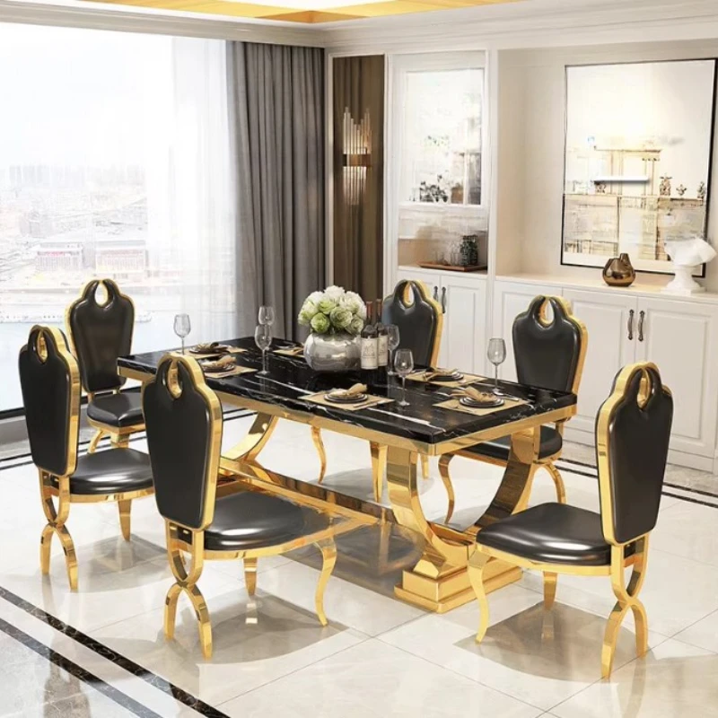 Luxury Nordic Dining Table Chairs Kitchen Modern Rectangular Dining Table Sets Design Restaurant Muebles De Cocina Furniture
Luxury Nordic Dining Table Chairs Kitchen Modern Rectangular Dining Table Sets Design Restaurant Muebles De Cocina Furniture