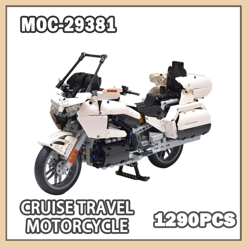 MOC-29381 Cruise travel motorcycle High tech 1:7 city sports fast racing modular boy gift Creative Assemble DIY Toys 1290PCS
MOC-29381 Cruise travel motorcycle High tech 1:7 city sports fast racing modular boy gift Creative Assemble DIY Toys 1290PCS