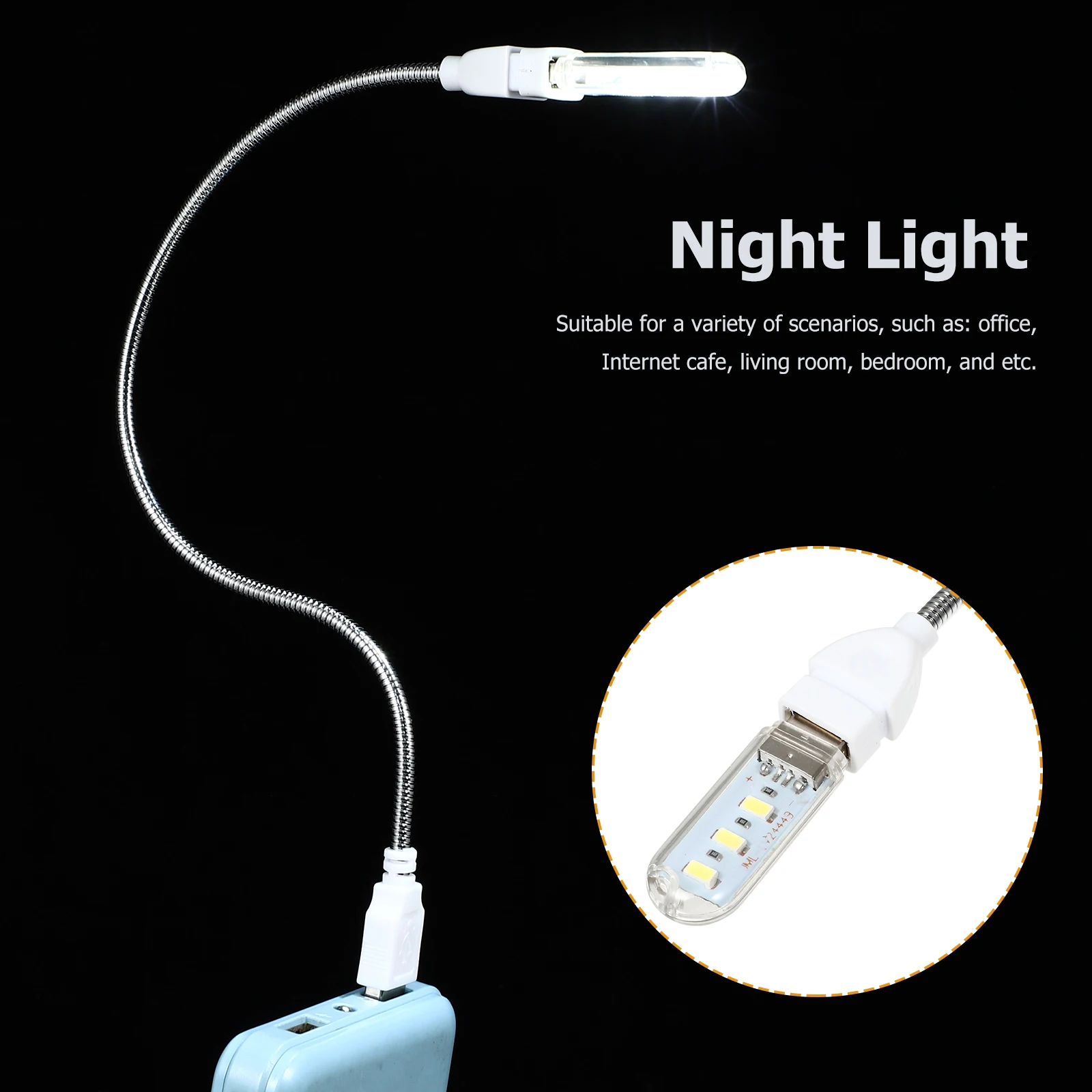 USB Night Light PVC Gooseneck Lamp Portable Computer Powered Desk Bedroom Reading Office Living Room Student
USB Night Light PVC Gooseneck Lamp Portable Computer Powered Desk Bedroom Reading Office Living Room Student