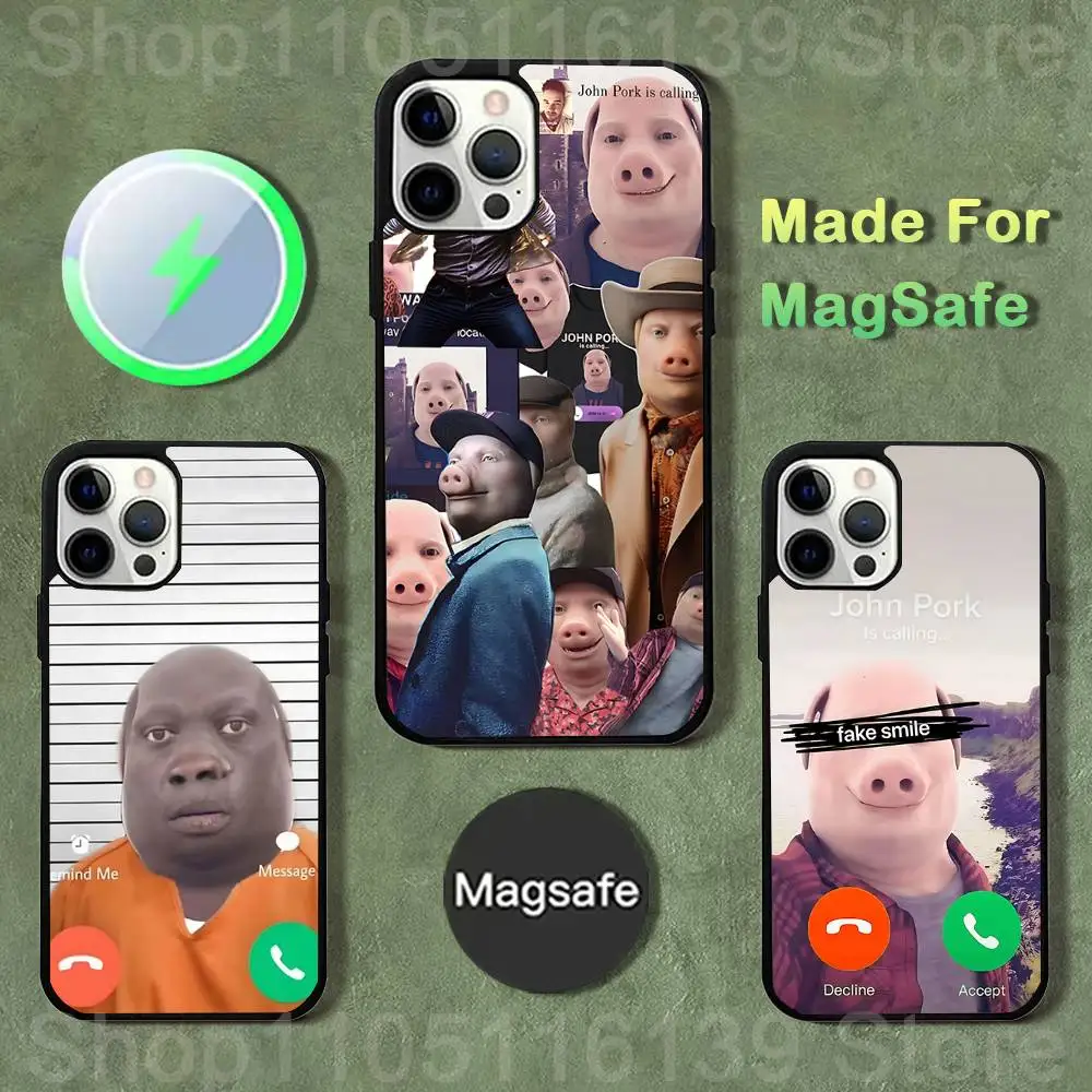 John Pork is Calling Answer Call Case For iPhone 17,16,15,14,13,12,11,Pro,Max,Plus,Mini,SE4,E Magnetic Magsafe Wireless Charging
John Pork is Calling Answer Call Case For iPhone 17,16,15,14,13,12,11,Pro,Max,Plus,Mini,SE4,E Magnetic Magsafe Wireless Charging