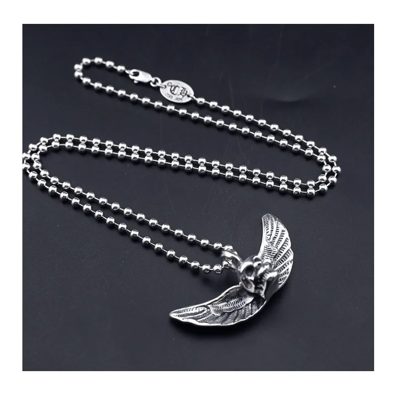 Crowe Retro Old Flying Wing Skull Pendant Necklace Style Design High-end Men's and Women's Necklace
Crowe Retro Old Flying Wing Skull Pendant Necklace Style Design High-end Men's and Women's Necklace