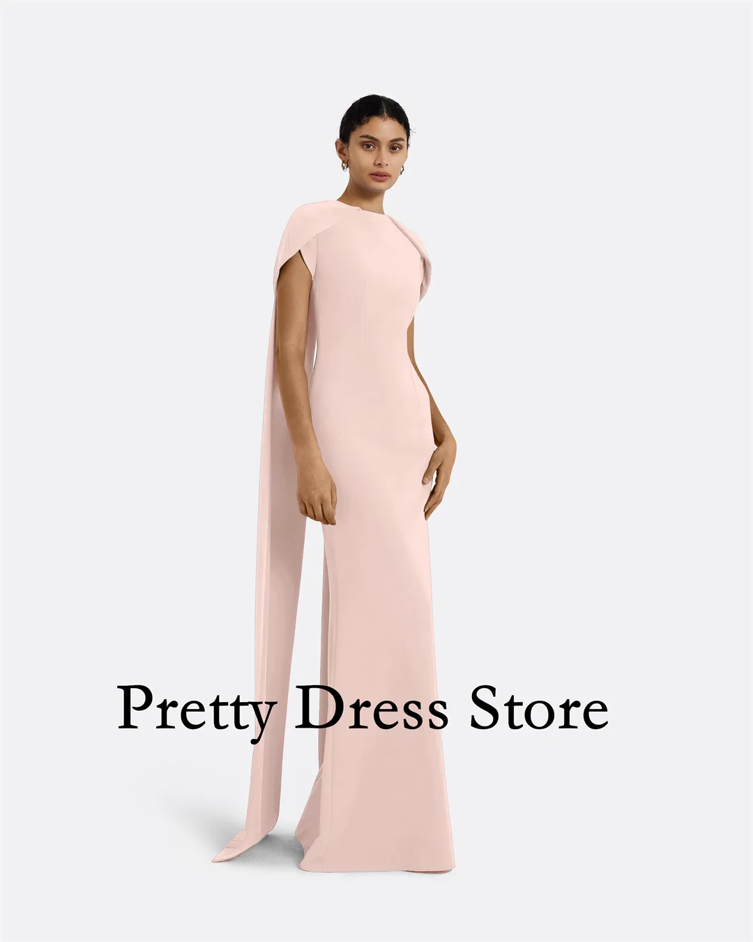 High Neck Long Sleeves Pale Pink Arabic Dress Evening Dresses Customized Crepe Party Prom Gowns Formal vestidos de fiesta
High Neck Long Sleeves Pale Pink Arabic Dress Evening Dresses Customized Crepe Party Prom Gowns Formal vestidos de fiesta