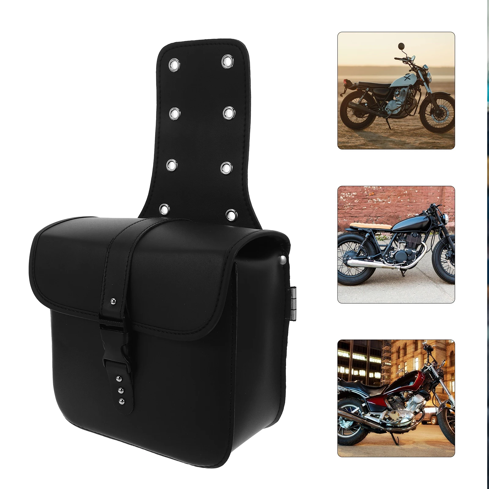 1 Pair Motorcycle Side Pu Waterproof Saddlebag For Motorbike Electric Hanging Bag Black Durable Fashionable Design Rain 
1 Pair Motorcycle Side Pu Waterproof Saddlebag For Motorbike Electric Hanging Bag Black Durable Fashionable Design Rain