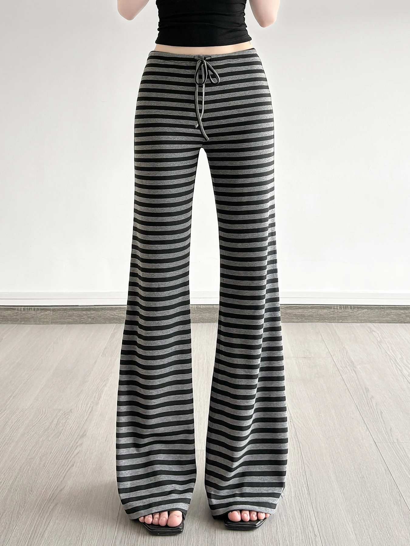 Sweetown Fashion Trendy Striped Causal Women Long Pants Simple Straight Trousers All-Match Chic Basic Bottoms
Sweetown Fashion Trendy Striped Causal Women Long Pants Simple Straight Trousers All-Match Chic Basic Bottoms