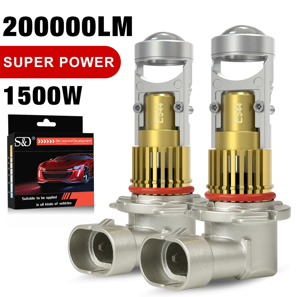 S&D 1500W H7 H4 LED Canbus Light 1:1 Mini Size Car Headlight With Projector Lens H11 H8 9005 9006 HB3 HB4 Super Bright Fog Bulbs
S&D 1500W H7 H4 LED Canbus Light 1:1 Mini Size Car Headlight With Projector Lens H11 H8 9005 9006 HB3 HB4 Super Bright Fog Bulbs