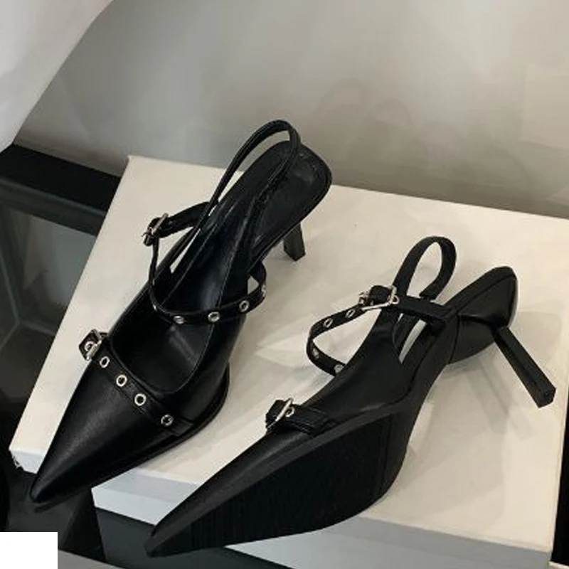 Sexy Buckle Strap Sandals Woman Pointed Toe Thin High Heels Slingbacks Fashion Party Prom Dress Ladies Shoes Zapatillas De Mujer
Sexy Buckle Strap Sandals Woman Pointed Toe Thin High Heels Slingbacks Fashion Party Prom Dress Ladies Shoes Zapatillas De Mujer