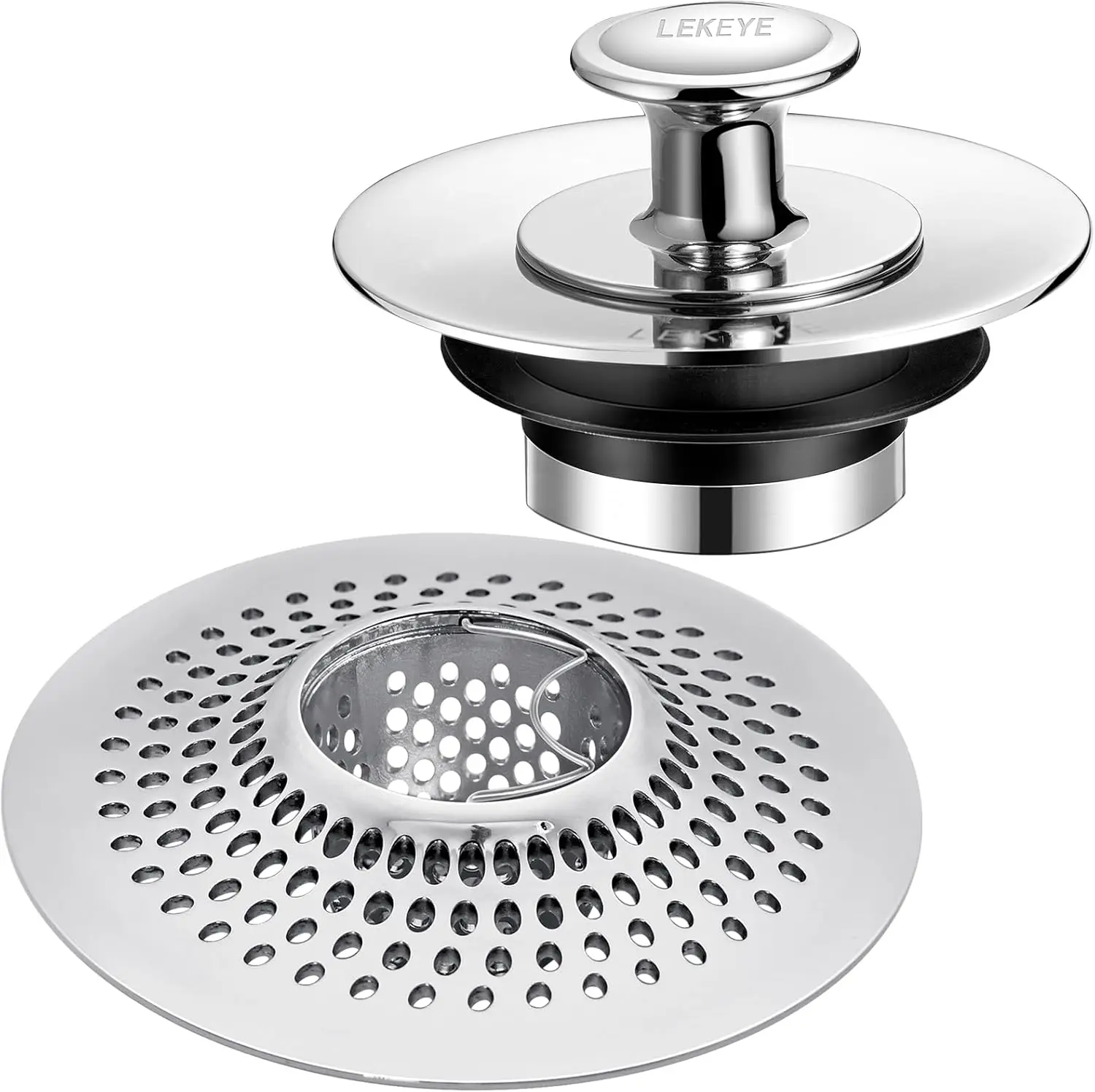 Stainless Steel Shower Drain Hair Catcher, Detachable Bathtub Stopper with 3 Silicone Rings, Universal Drain Protector for Easy
Stainless Steel Shower Drain Hair Catcher, Detachable Bathtub Stopper with 3 Silicone Rings, Universal Drain Protector for Easy