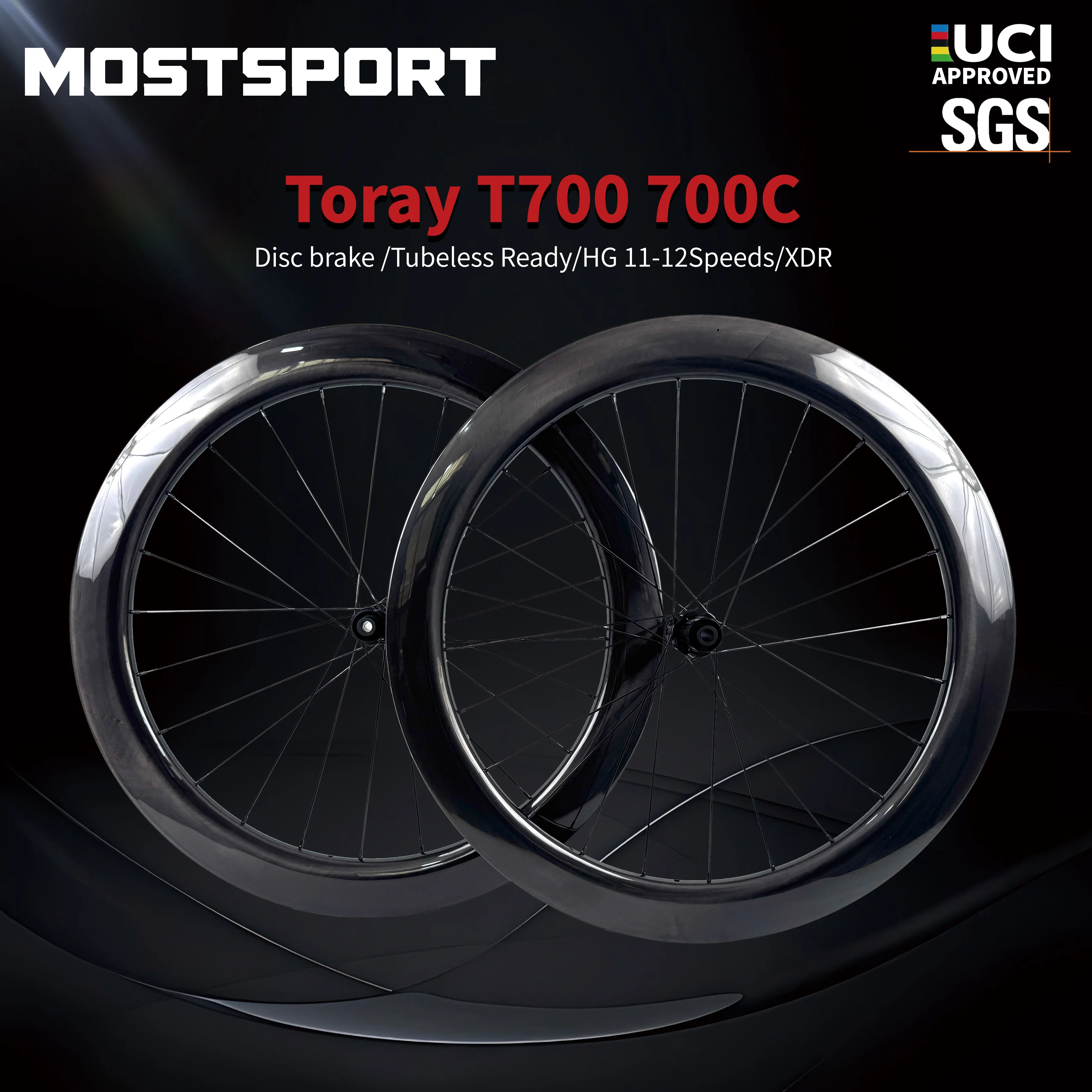 700C Road Disc Brake Carbon wheelset 60mm Depth 21mm inner width DT240 Hub Sapim cx-ray Spoke
700C Road Disc Brake Carbon wheelset 60mm Depth 21mm inner width DT240 Hub Sapim cx-ray Spoke