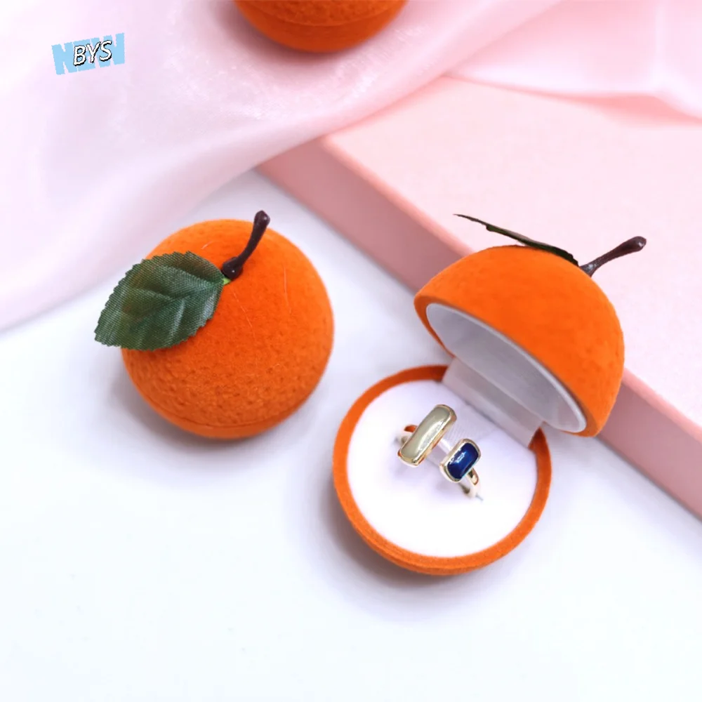 Dustyproof Orange Ring Box Popular Cute Flocking Jewelry Box Fashion Space Saving Orange Jewelry Box Ring Storage
Dustyproof Orange Ring Box Popular Cute Flocking Jewelry Box Fashion Space Saving Orange Jewelry Box Ring Storage
