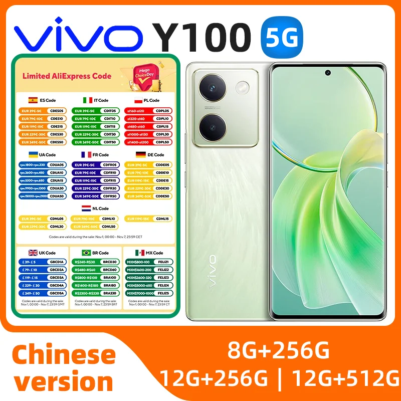 Смартфон VIVO Y100, 6,78 дюйма, AMOLED, Snapdragon695, 5000 мАч, 44 Вт, флэш-зарядка, камера 64 мп, оригинальный бывший в употреблении телефон
Смартфон VIVO Y100, 6,78 дюйма, AMOLED, Snapdragon695, 5000 мАч, 44 Вт, флэш-зарядка, камера 64 мп, оригинальный бывший в употреблении телефон
