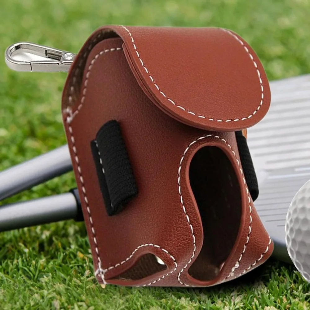 Golf Ball Bag - Water-Resistant Leather Storage, Convenient Golfing Accessories with Keychains for Driving Range, Golf Course
Golf Ball Bag - Water-Resistant Leather Storage, Convenient Golfing Accessories with Keychains for Driving Range, Golf Course