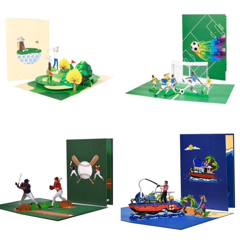 2Pcs Sports Event Themed 3D Pop Up Card for Dad Son Birthday All Occasions Baseball Football Basketball Golf Yoga Equestrian
2Pcs Sports Event Themed 3D Pop Up Card for Dad Son Birthday All Occasions Baseball Football Basketball Golf Yoga Equestrian