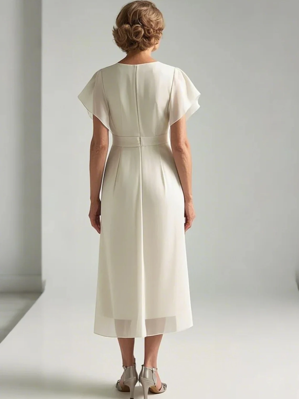 Elegant A-Line Wedding Guest Mother Dress Tea Length Scoop Neck Chiffon Short Sleeves Formal Evening Dress 2025 free customized
Elegant A-Line Wedding Guest Mother Dress Tea Length Scoop Neck Chiffon Short Sleeves Formal Evening Dress 2025 free customized