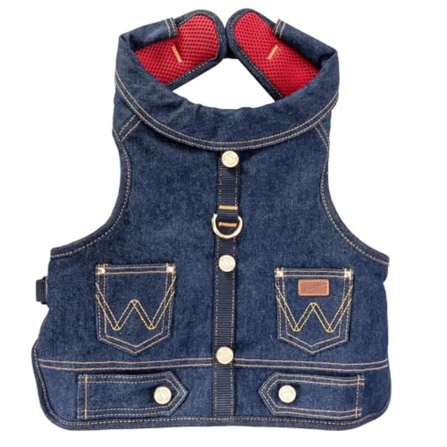 Rope Denim Dog Vest Harness Breathable Dog Vest with Mesh Lining - Machine Washable Dog Winter Jacket for Easy Cleaning, Layer
Rope Denim Dog Vest Harness Breathable Dog Vest with Mesh Lining - Machine Washable Dog Winter Jacket for Easy Cleaning, Layer
