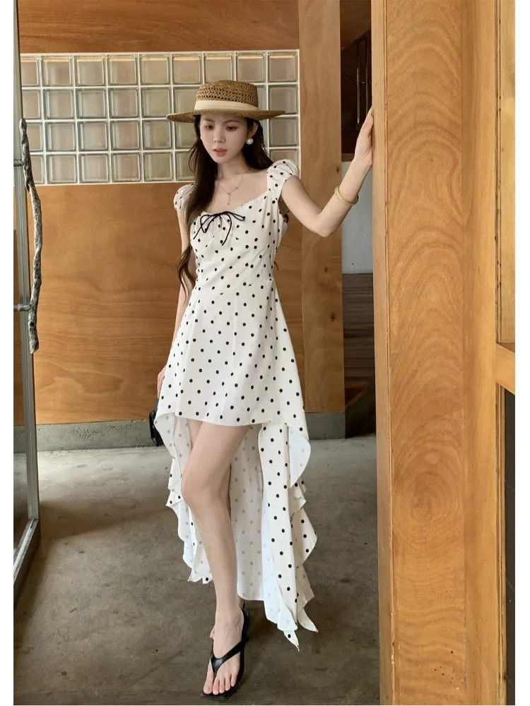 plus Size Summer New Pure Desire Wave Dot Short Sleeve Dress High Waist Slim A-Line Long Skirt Asymmetrical Korean Style Wome...
plus Size Summer New Pure Desire Wave Dot Short Sleeve Dress High Waist Slim A-Line Long Skirt Asymmetrical Korean Style Wome...