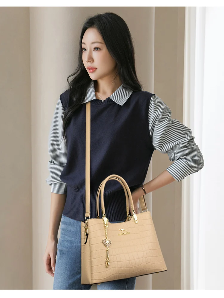 Kangaroo Genuine Leather Handbag Women's Large Capaci oulder Crossbody Bag Winter High End Ele Commuter Sle Handbag
Kangaroo Genuine Leather Handbag Women's Large Capaci oulder Crossbody Bag Winter High End Ele Commuter Sle Handbag