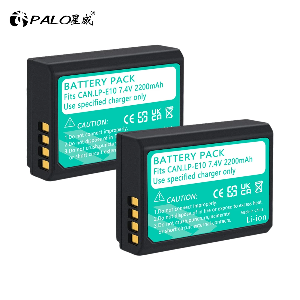 PALO LP-E10 LPE10 LP E10 Camera Battery for Canon EOS 1100D 1200D 1300D 2000D 4000D Rebel T3 T5 T6 T7 T100 KISS X50 X70 X80 X90
PALO LP-E10 LPE10 LP E10 Camera Battery for Canon EOS 1100D 1200D 1300D 2000D 4000D Rebel T3 T5 T6 T7 T100 KISS X50 X70 X80 X90