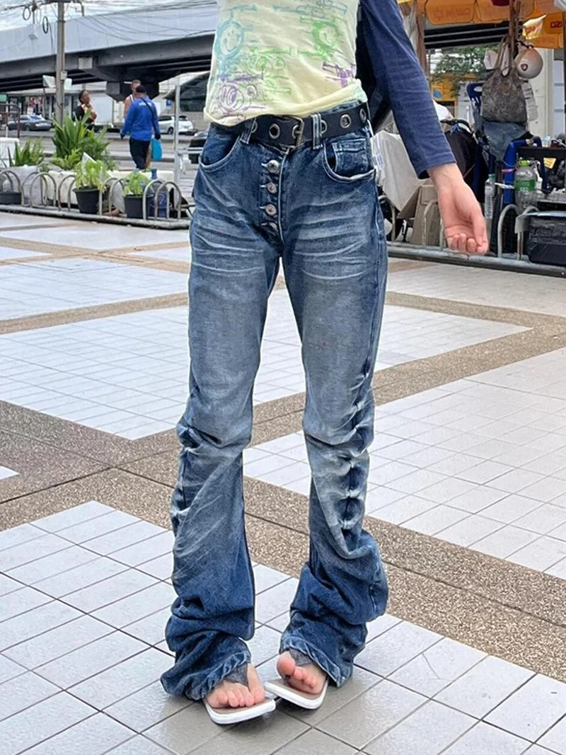 Low Waist Denim Jeans Women's Summer New Y2K Spicy Girl Wave Cra Long Pants Flared Legs Pure Color Casual Faion
Low Waist Denim Jeans Women's Summer New Y2K Spicy Girl Wave Cra Long Pants Flared Legs Pure Color Casual Faion
