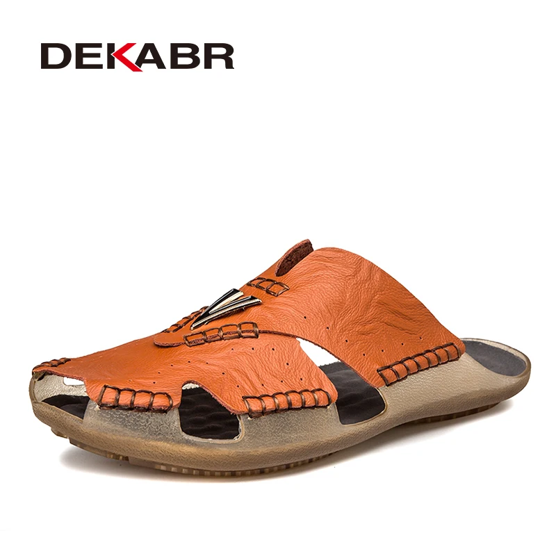 DEKABR сандалии в британском стиле, мужские простые качественные кожаные нескользящие износостойкие сшитые вручную деловые повседневные офисные сандалии 
DEKABR сандалии в британском стиле, мужские простые качественные кожаные нескользящие износостойкие сшитые вручную деловые повседневные офисные сандалии