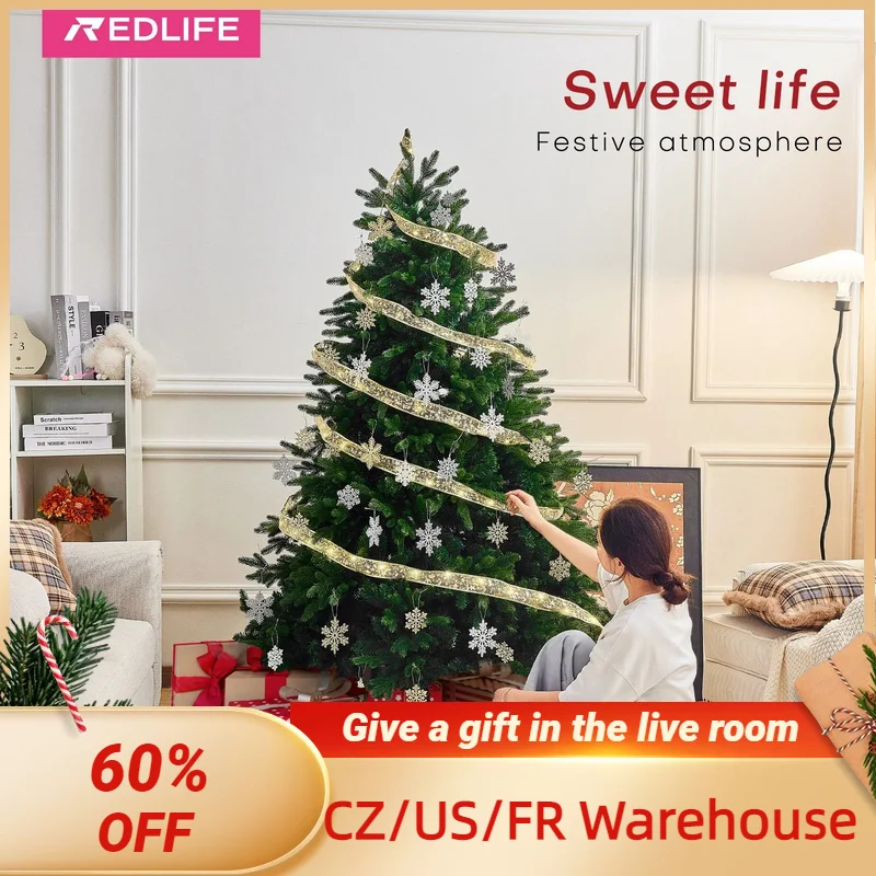 Artificial Christmas Tree, Fireproof, Eco-friendly, PVC+ PE, Easy Assembly, with Double Cross Metal Stand, 1,471 Branches, 6 ft
Artificial Christmas Tree, Fireproof, Eco-friendly, PVC+ PE, Easy Assembly, with Double Cross Metal Stand, 1,471 Branches, 6 ft
