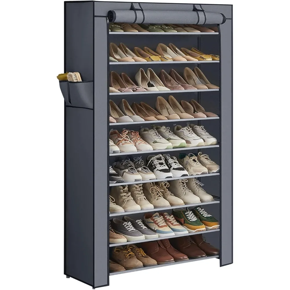 9 Tier Shoe Organizer with Nonwoven Fabric Cover, Shoe Storage Shelf for 40-50 Pairs of Shoes, Entryway, Suitable for Sneakers
9 Tier Shoe Organizer with Nonwoven Fabric Cover, Shoe Storage Shelf for 40-50 Pairs of Shoes, Entryway, Suitable for Sneakers