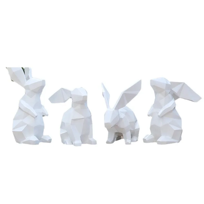 Geometric block rabbit outdoor animal fiberglass sculpture ornament garden landscape park green space decoration
Geometric block rabbit outdoor animal fiberglass sculpture ornament garden landscape park green space decoration