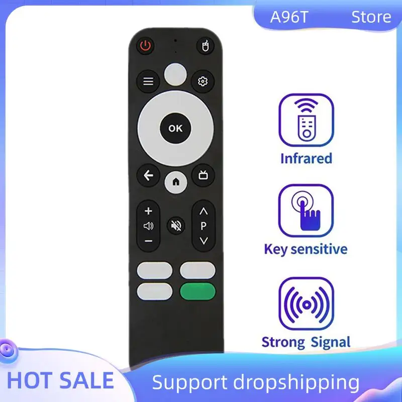 A96T 4X Replace Voice Remote Control For MECOOL KM2 KM2 PLUS ONN Android 4K UHD TV Box Bluetooth Voice Remote Black
A96T 4X Replace Voice Remote Control For MECOOL KM2 KM2 PLUS ONN Android 4K UHD TV Box Bluetooth Voice Remote Black