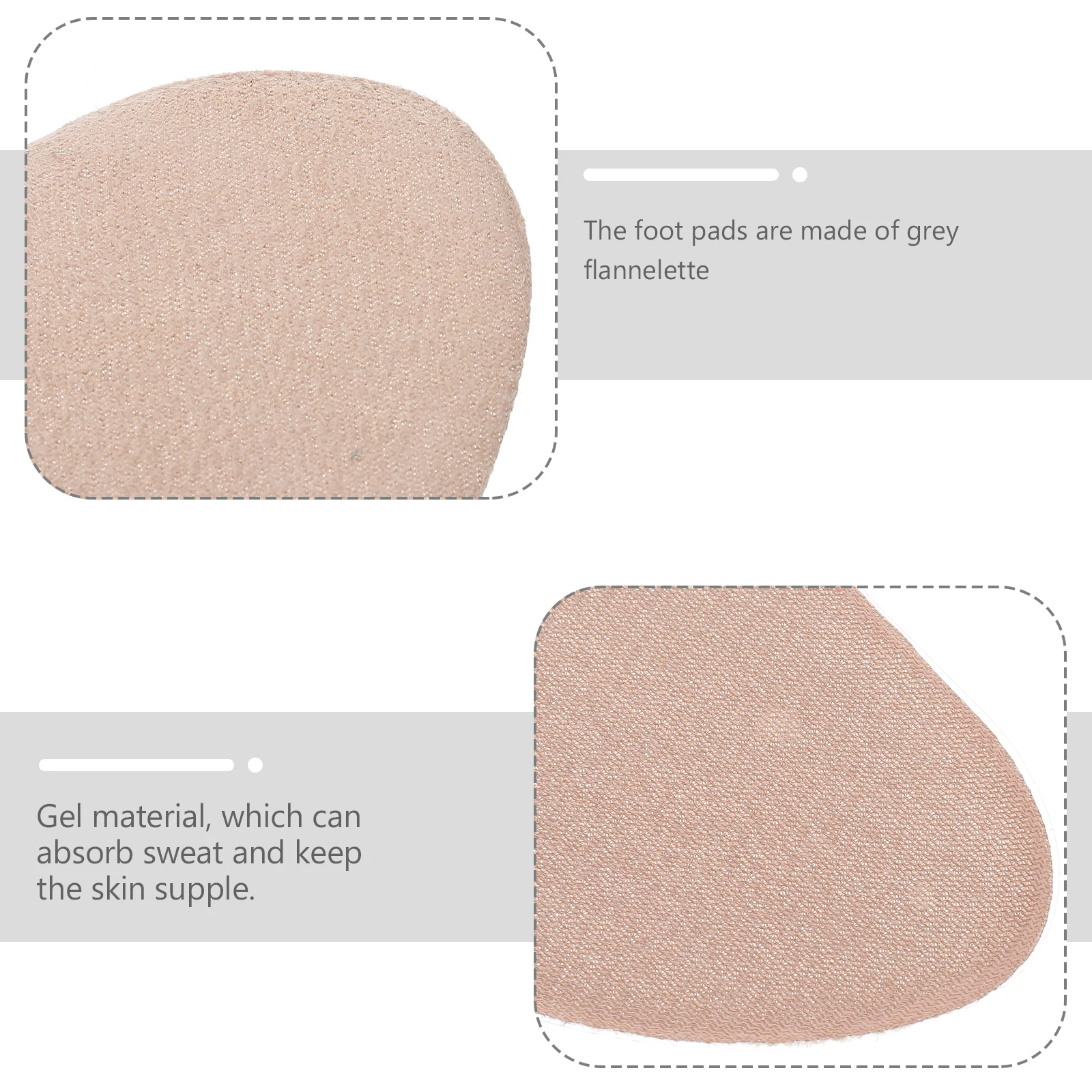 6 Pcs High Heels Forefoot Pad Grey Flannelette Gel Sole Cushion Anti Skid Insole Inserts Sweat Absorbent Comfortable Support
6 Pcs High Heels Forefoot Pad Grey Flannelette Gel Sole Cushion Anti Skid Insole Inserts Sweat Absorbent Comfortable Support