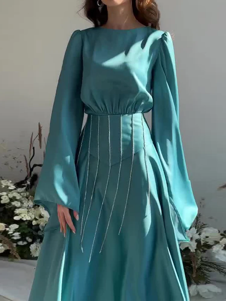 Long Dress Women Elegant Long Sleeve Dresses Female Spring Lace-Up Maxi Dress Ladies Vintage Fashion Party Evening Vestidos
Long Dress Women Elegant Long Sleeve Dresses Female Spring Lace-Up Maxi Dress Ladies Vintage Fashion Party Evening Vestidos