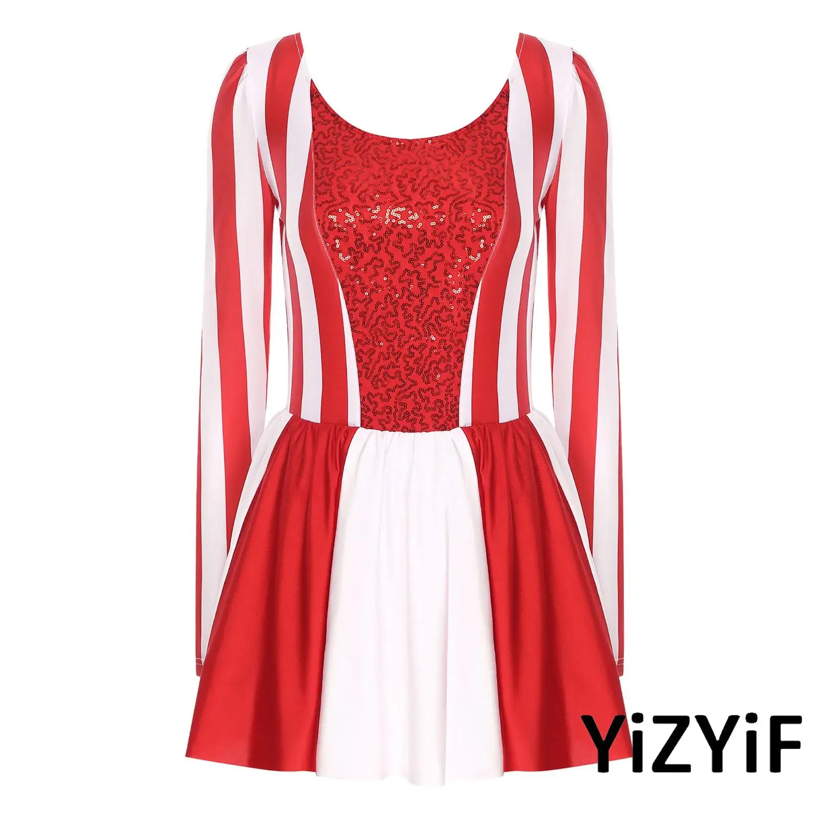 Womens Christmas Party Dress with Striped Tulle Skirt And Press Button Crotch Candy Cane Dress for Carnival Xmas Celebrations
Womens Christmas Party Dress with Striped Tulle Skirt And Press Button Crotch Candy Cane Dress for Carnival Xmas Celebrations