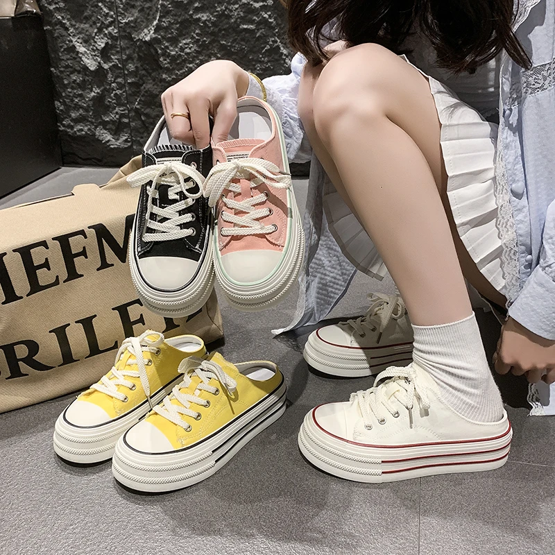 2025 Spring New Edition Student Canvas Shoes Black Casual Flat Bottom Board Shoes Versatile Fashion Women's Casual slippers
2025 Spring New Edition Student Canvas Shoes Black Casual Flat Bottom Board Shoes Versatile Fashion Women's Casual slippers