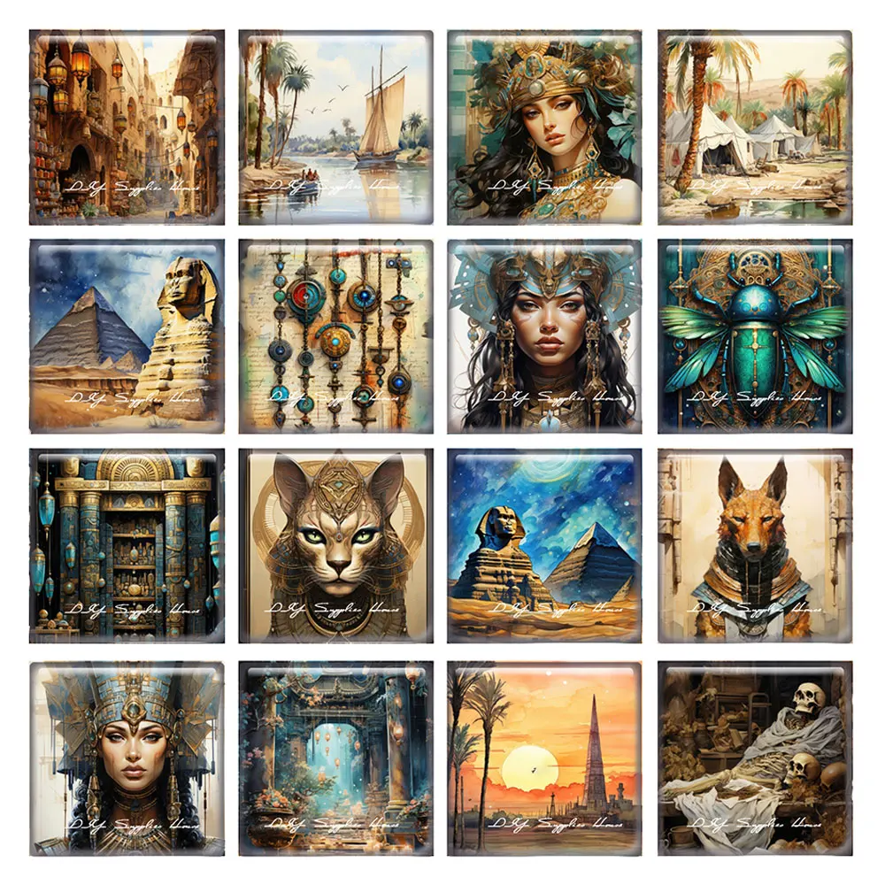 10pcs/lots Egyptian Culture Pharaoh of Egypt Square Photo Glass Cabochon Flatback Demo Flat Back Cameo For Diy Jewelry Making
10pcs/lots Egyptian Culture Pharaoh of Egypt Square Photo Glass Cabochon Flatback Demo Flat Back Cameo For Diy Jewelry Making