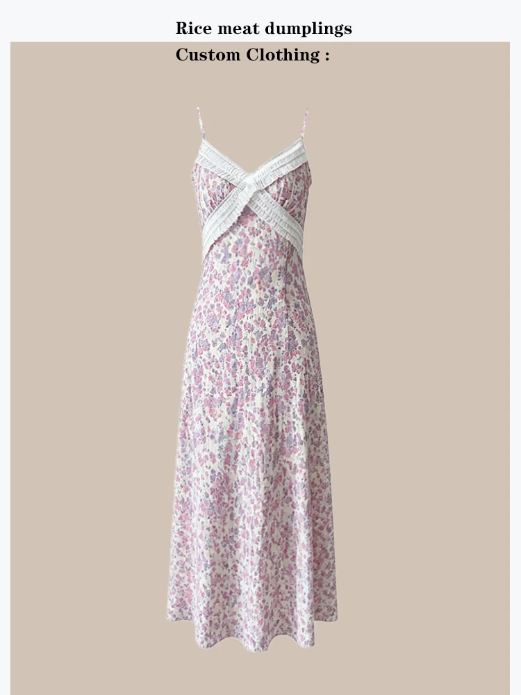 Floral Mist Purple Summer V-neck Strap Dress Gentle Vacation Style Long Dress Women's Polyester A-line Skirt Zipper Closure S...
Floral Mist Purple Summer V-neck Strap Dress Gentle Vacation Style Long Dress Women's Polyester A-line Skirt Zipper Closure S...