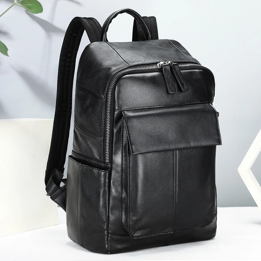Men's genuine leather top layer cowhide business travel 15 inch computer large capacity storage backpack back
Men's genuine leather top layer cowhide business travel 15 inch computer large capacity storage backpack back