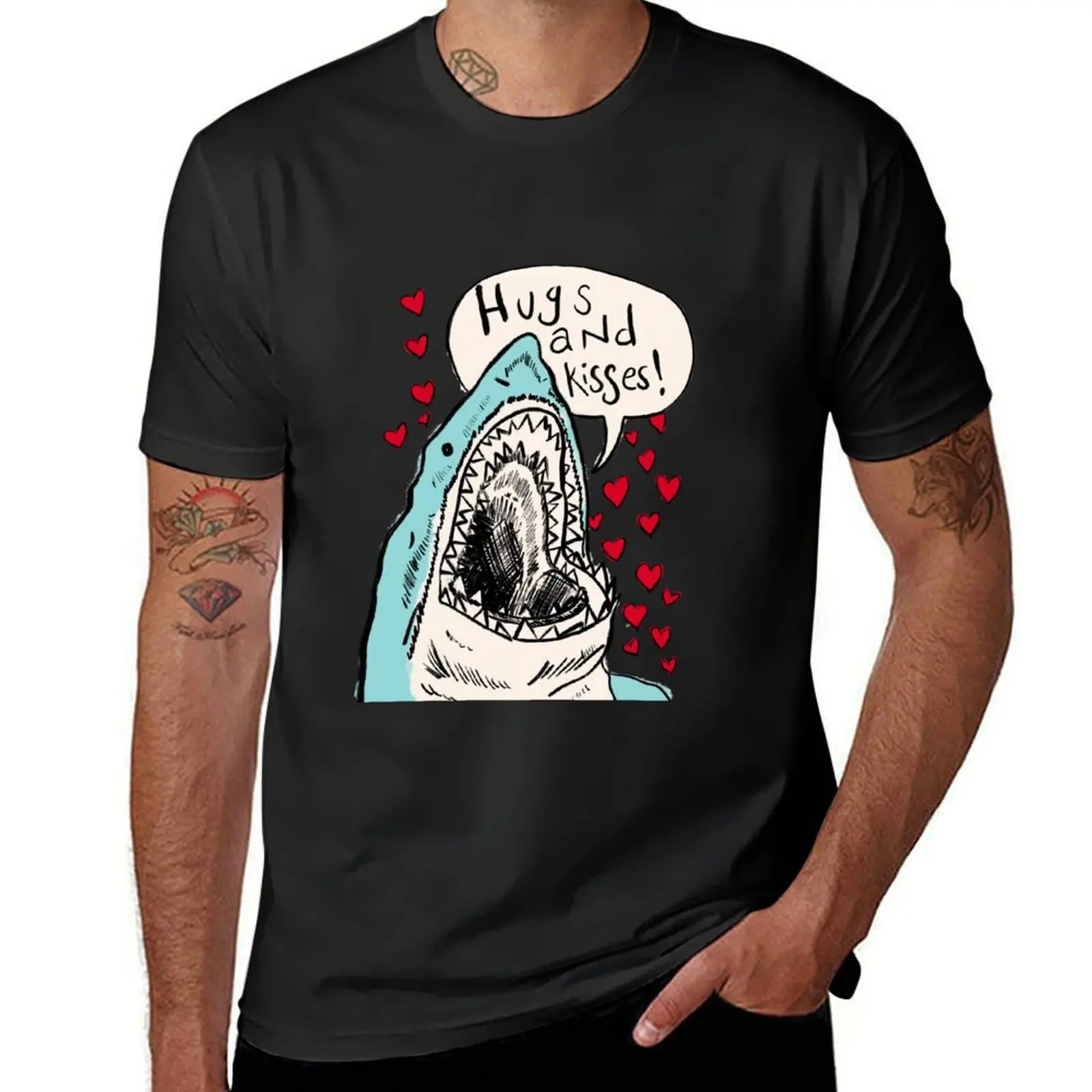 Hugs and kisses from the cute shark T-Shirt valentines clothes vintage plain summer shirt mens vintage t shirts
Hugs and kisses from the cute shark T-Shirt valentines clothes vintage plain summer shirt mens vintage t shirts