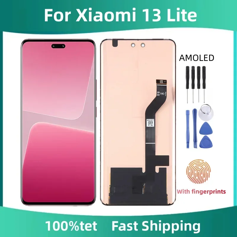 6.55 " AMOLED For Xiaomi 13 Lite LCD Display Touch Screen Digitizer Assembly Parts
6.55 " AMOLED For Xiaomi 13 Lite LCD Display Touch Screen Digitizer Assembly Parts